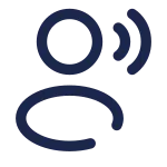 User Speak Rounded SVG Icon
